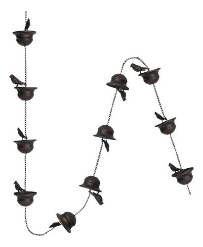 Cadenas Bird Rain Para Canaletas Cup Rain Chain Rainwater 