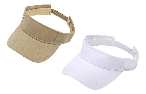 Juego De 2 Gorra Ajustable Con Visera Para El,, Golf, Tenis,