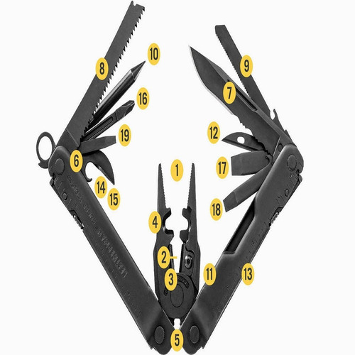 Imagen 3 de 6 de Pinza Multifuncion Leatherman Super Tool Cortaplumas 19 Func