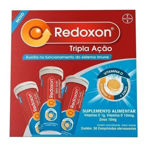 Redoxon Tripla Ação Vitamina C+zinco Efervescentes Envio 24h