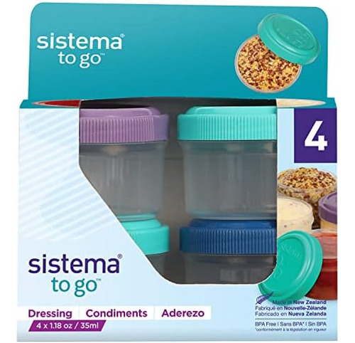 Sistema Recipientes Para Aderezos Y Condimentos Para Ensalad