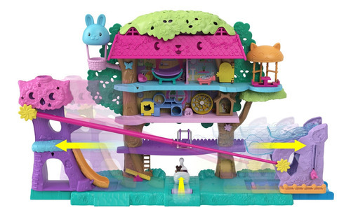 Polly Pocket  Pollyville Casa Del Aventuras Del Arbol