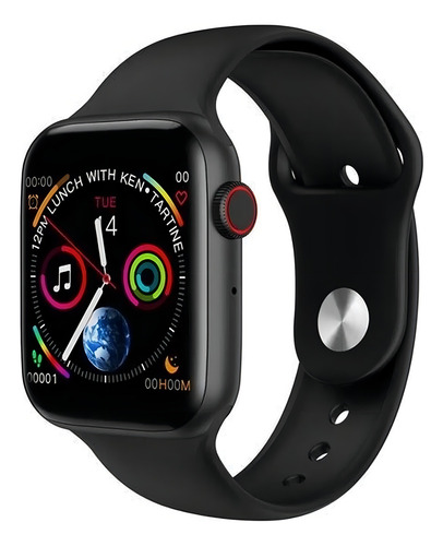 Reloj Inteligente Premium Smartwatch C300 Bluetooth Color De La Caja Negro Negro