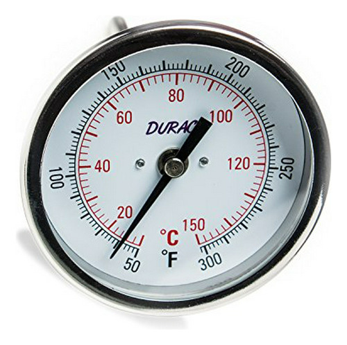 H-b Durac Bi-metallic Dial Termómetro; 10 A 150c (50 A 300f)