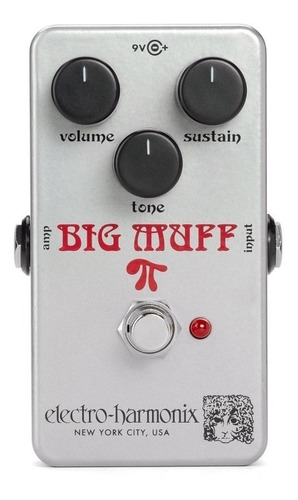 Imagen 3 de 4 de Pedal de efecto Electro-Harmonix Ram´s Head Big Muff Pi gris