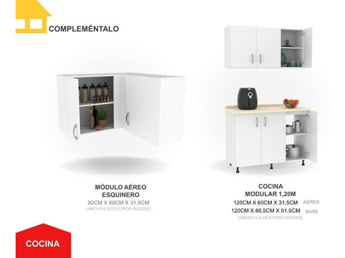 Imagen 6 de 7 de Módulo Base Esquinero Casalista® Cocina