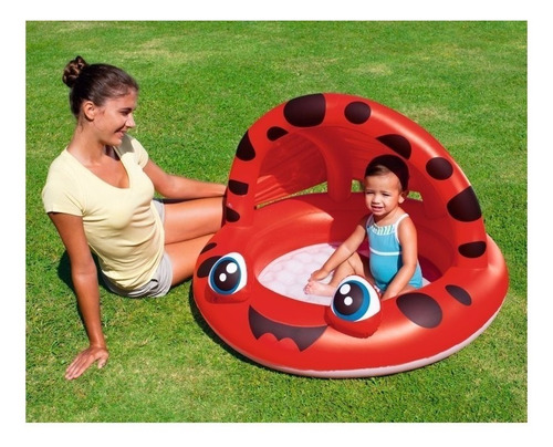 Imagen 2 de 2 de Pileta inflable redonda Bestway 52189 26L roja