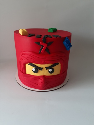 Torta Bloques Artesanal Ninja Ladrillos