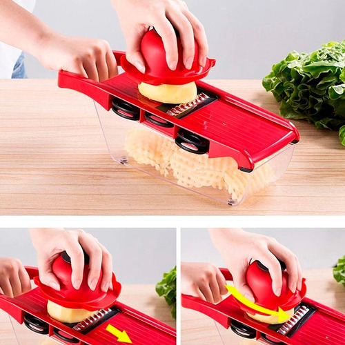 Cortador De Legumes Mandolina Manual Para Cozinha 10 Em 1