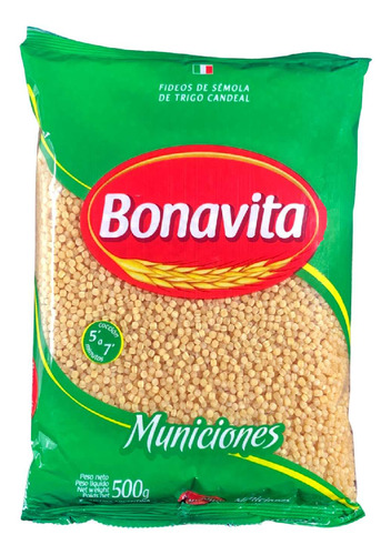 Pack X2u Paquete De Fideos Municiones De Trigo Candeal 500g