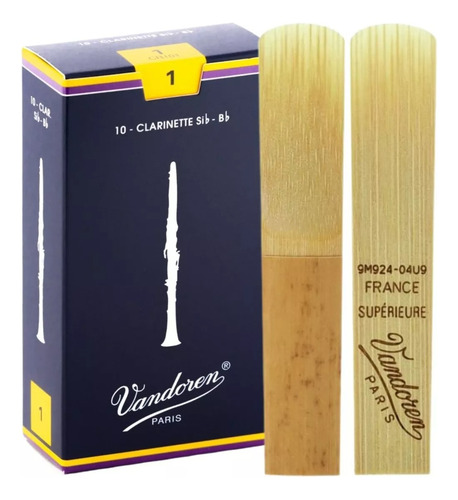 2 Palheta Clarinete Vandoren Tradicional 1 1,5 2 2,5 3 3,5 4