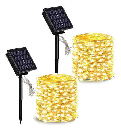 Solarbaby - 200 Luces Led Solares De 72 Pies, Luces Solares