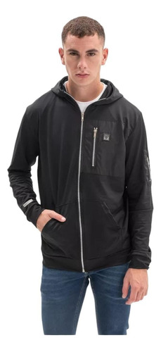 Campera Hombre Farenheite Miralla Negra