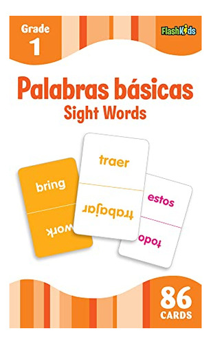 Book : Sight Words (flash Kids Spanish Flash Cards) 86 Card