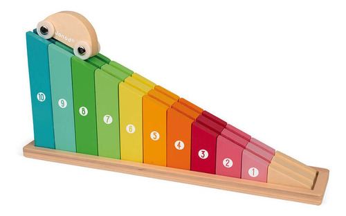 Imagem 6 de 6 de Encaixando Blocos E Aprendendo A Contar - Rampa - Janod