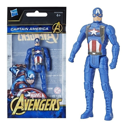 Novo Mini Figura De Açao Marvel Capitao America Hasbro E4353