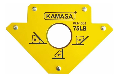 Pack 2 Escuadra Magnetica De Soldar 75 Lbs Grande Kamasa