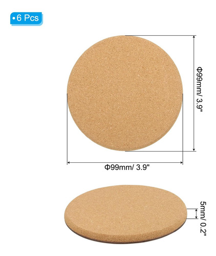 Patikil Posavasos De Corcho Para Plantas De 4 Pulgadas, 6 Pi
