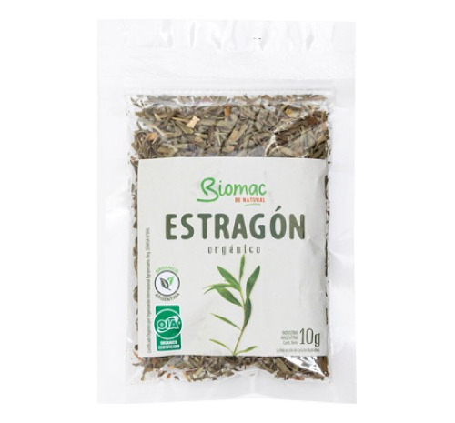 Estragon Organico Condimento Gastronomia Biomac Bolsa X10gr