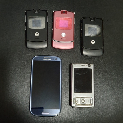 Lote Celulares Retirar Peças Samsung S3 Nokia N95 V3 Reparo