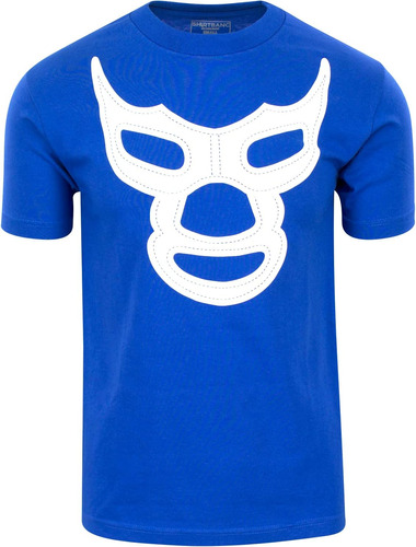 Shirtbanc Blue Demon Mexican Luchador Shirt Polera De Lucha 