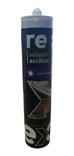 Sellador Acrílico Adhesivo Blanco 300ml Rex