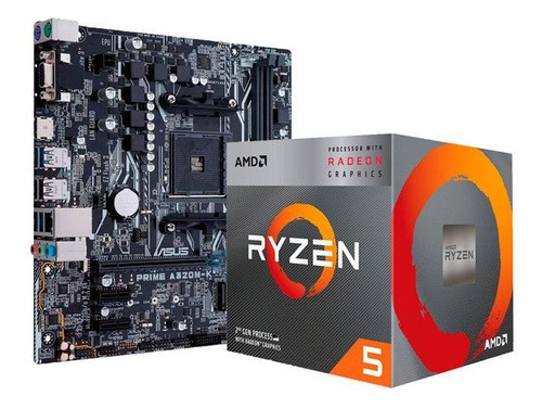 Combo Board A320mk Procesador Ryzen 5 5600g Ram Dr4 8gb 3200