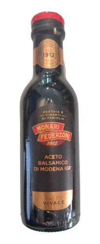 Aceto Balsamico Di Modena 250ml - Etiqueta Negra - Monari