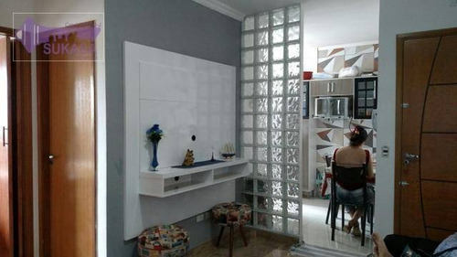 Cobertura Com 2 Dormitórios À Venda, 45 M² Por R$ 276.000,00 - Vila Alto De Santo André - Santo André/sp - Co0274