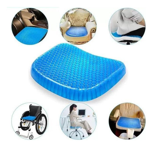 Cojín protector de gel para asiento, columna ciática y lumbar, cóccix