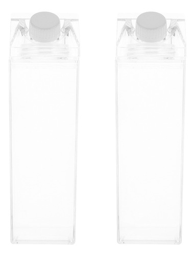 Vaso De Plástico Transparente Para Leche, 500 Ml, Juego De 2