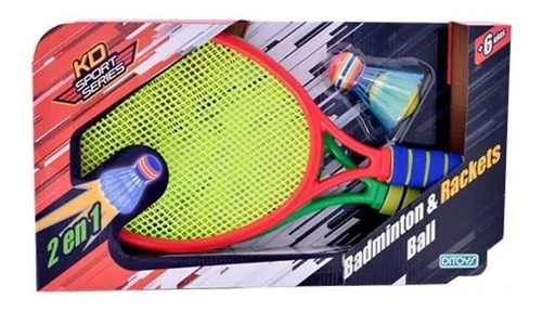 Juego De Raquetas Badminton & Rackets Ball 2 En 1 Ditoys