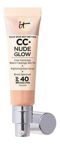 Base Ligera Cc+ Nude Glow + Suero De Brillo Con Factor De Pr