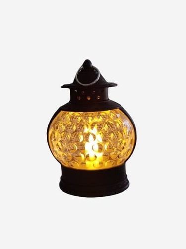 12 Farolitos Fanal Vela Led Luz Calida C/pilas Deco Souvenir