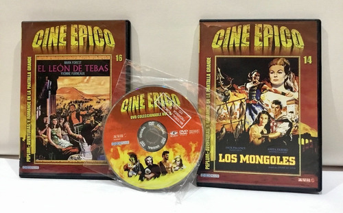 Cine Epico Los Mongoles El Leon De Tebas + Extra 3 Dvd 