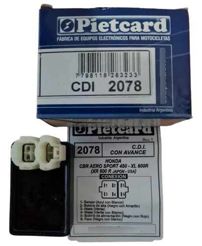 Cdi Pietcard 2078 Con Avance Honda Xr-600r**