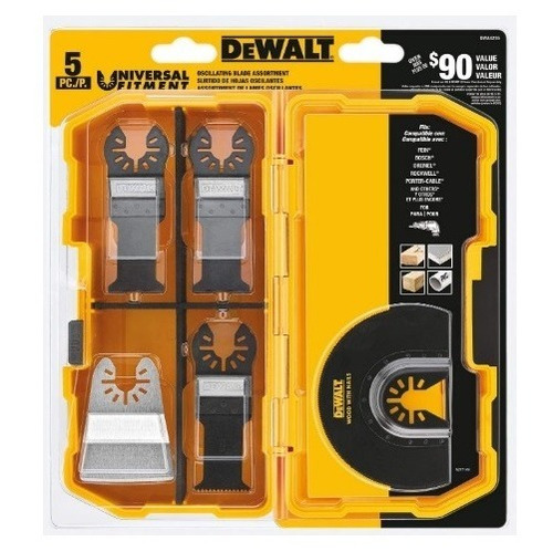Kit Dewalt Dwa4216 De Accesorios Oscilantes De 5 Piezas
