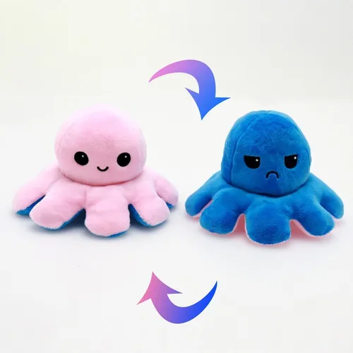 Pulpo Peluche Reversible Antiestr s 3 Piezas. Precio Mayoreo