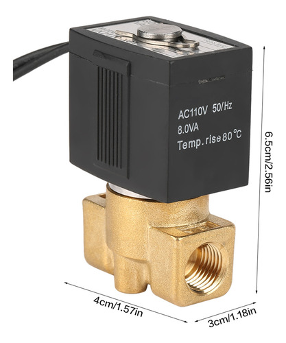Electroválvula De 2 Vías G1/4 De Acción Directa Normalmente