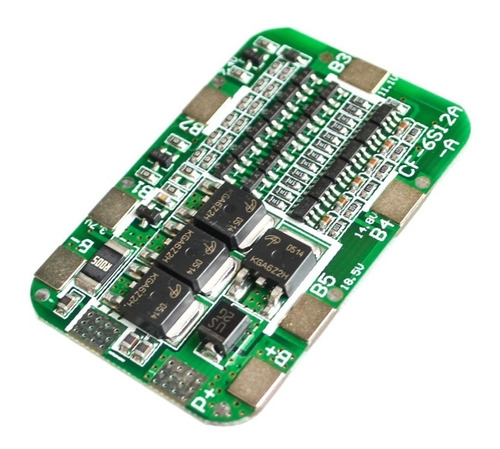 Modulo Proteccion Para 6 Baterias Li-ion 18650 Bms 6 Celdas 15a