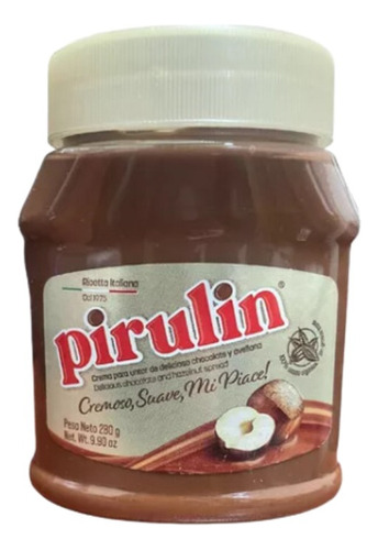 Pirulin Spread 280gr Crema De Chocolate Y Avellanas Untable