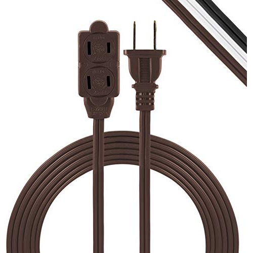3 Power Strip 9 Ft Extension Cord 2 Prong 16 Gau Twist ...