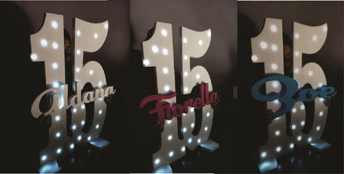 Nombre Gigante Luminoso En Polyfan Con Leds