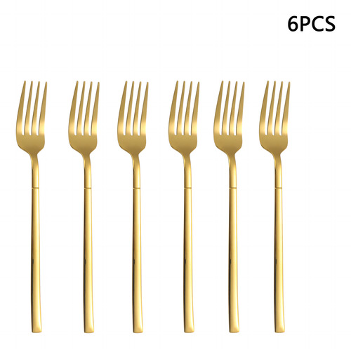 Cubiertos De Acero Inoxidable Dorado, 4 Piezas, Cuchillo Dom