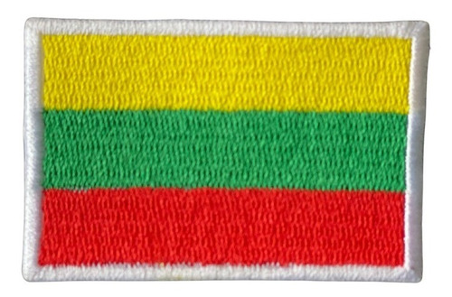 Parche Bordado Bandera Lituania - Para Mochila - Campera