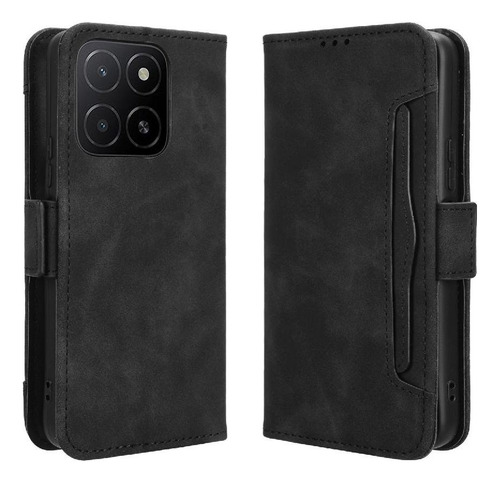 Carcasa For Honor X5b Plus 4g Cartera De Cuero Con Cierre