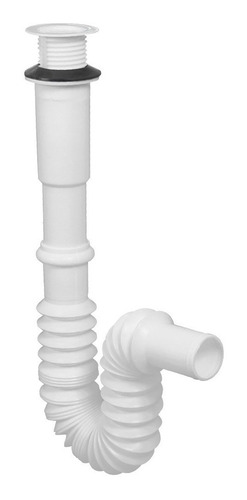 Fleximatic 2938 Cespol Practico Flexible P/lavabo Ovalin Color Blanco
