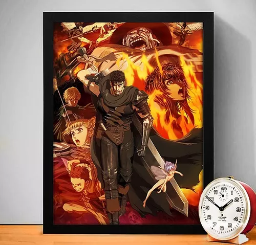 Quadro Decorativo A4 Anime Berserk