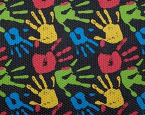 Comprar Alfombra infantil Brisa Palm of the Hand, negra, 100 cm x 130 cm