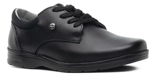 Zapato Escolar Choclo Agujeta Para Niño Karsten Negro